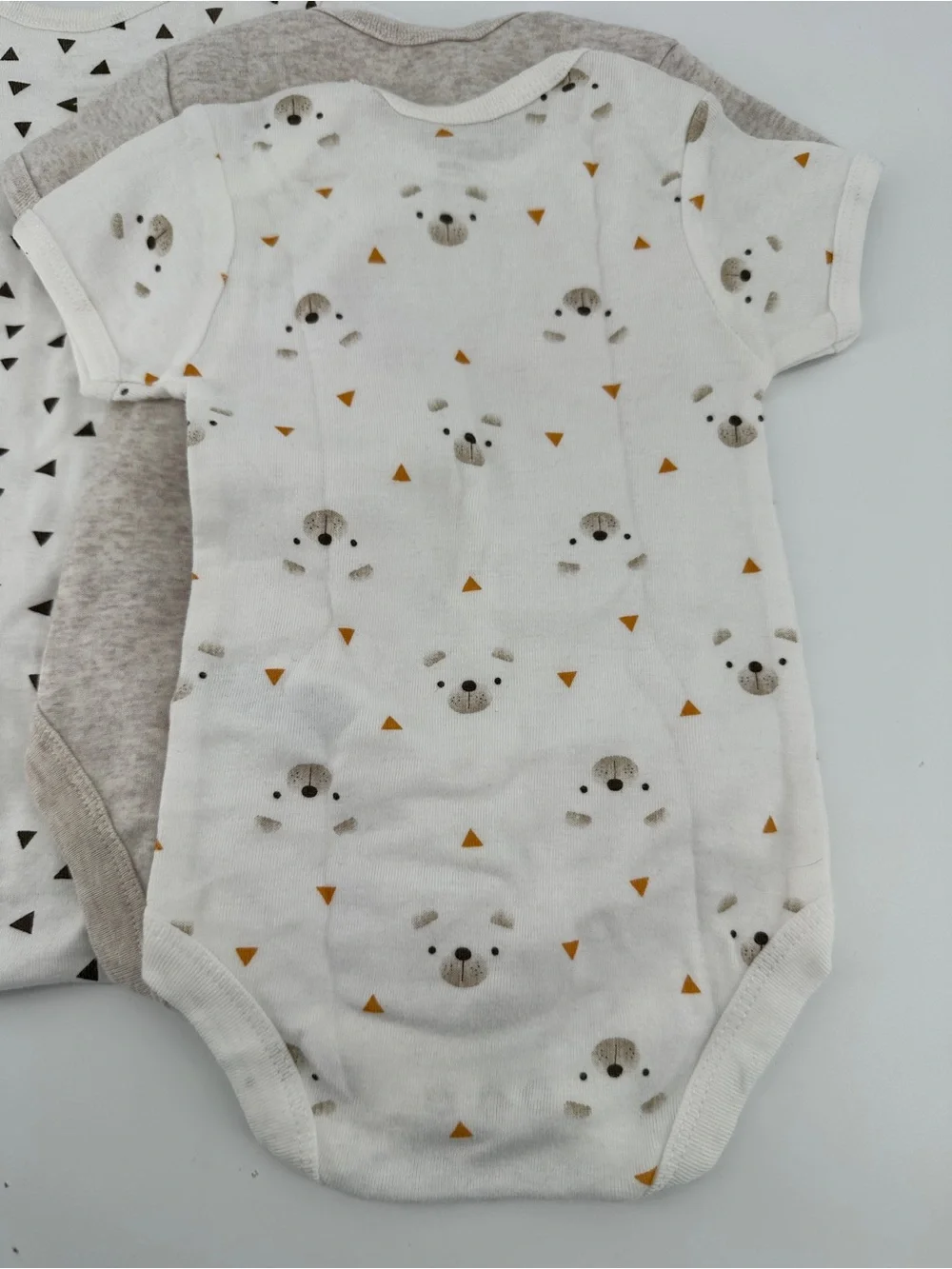 Rene Rofe Baby 6-9 Months Bodysuits Cotton Short Sleeve Underclothes Set 4 Lot